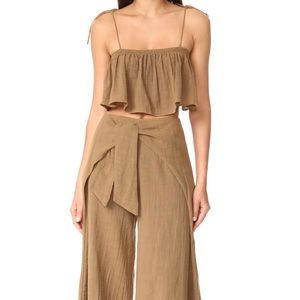 Free people cropped set size 4